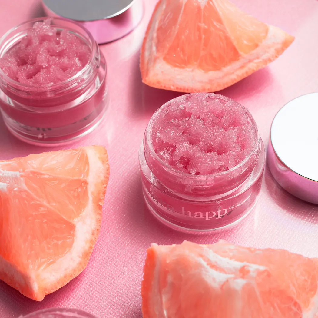 the lip scrub (pink grapefruit)